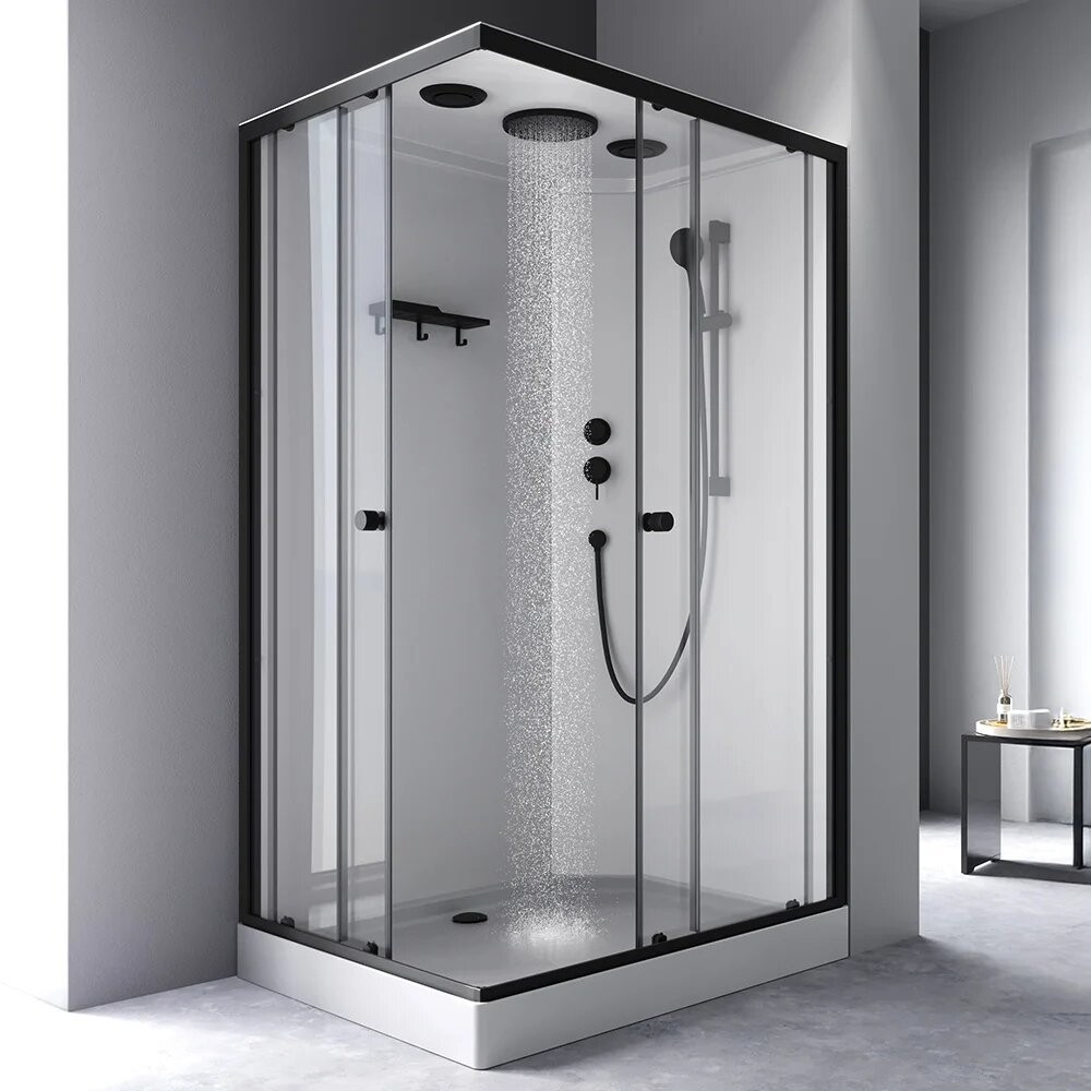 Душевая кабина AM.PM X-Joy 120x80 / W94C-403-12080BT (черный матовый/прозрачное стекло) Душевая кабина AM.PM X-Joy 120x80 / W94C-403-12080BT (черный матовый/прозрачное стекло)