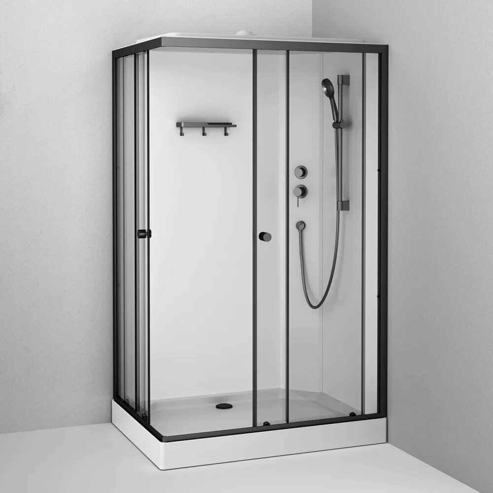 Душевая кабина AM.PM X-Joy 120x80 / W94C-403-12080BT (черный матовый/прозрачное стекло) Душевая кабина AM.PM X-Joy 120x80 / W94C-403-12080BT (черный матовый/прозрачное стекло)