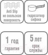 Душевой поддон Wemor 100/80/14 S (прямоугольный) Душевой поддон Wemor 100/80/14 S (прямоугольный)