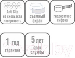 Душевой поддон Wemor 100/14 S Душевой поддон Wemor 100/14 S