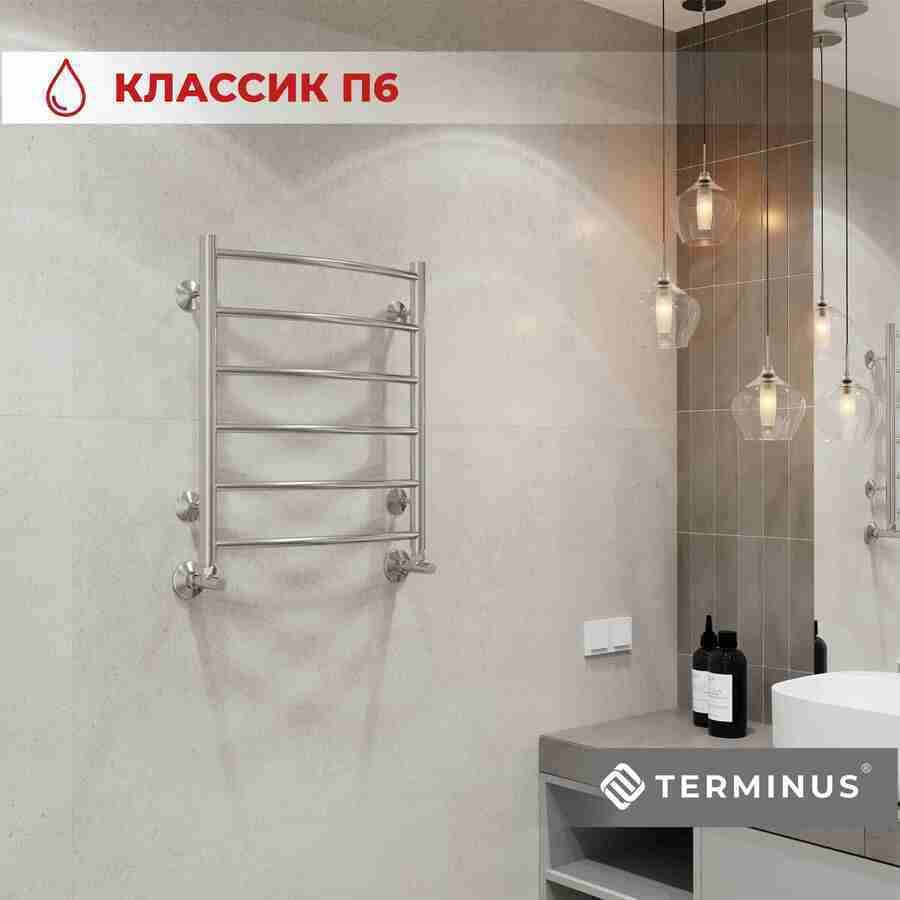 Полотенцесушитель водяной TERMINUS Классик П6 500x600 матовое золото (покраска) Полотенцесушитель водяной TERMINUS Классик П6 500x600 матовое золото (покраска)