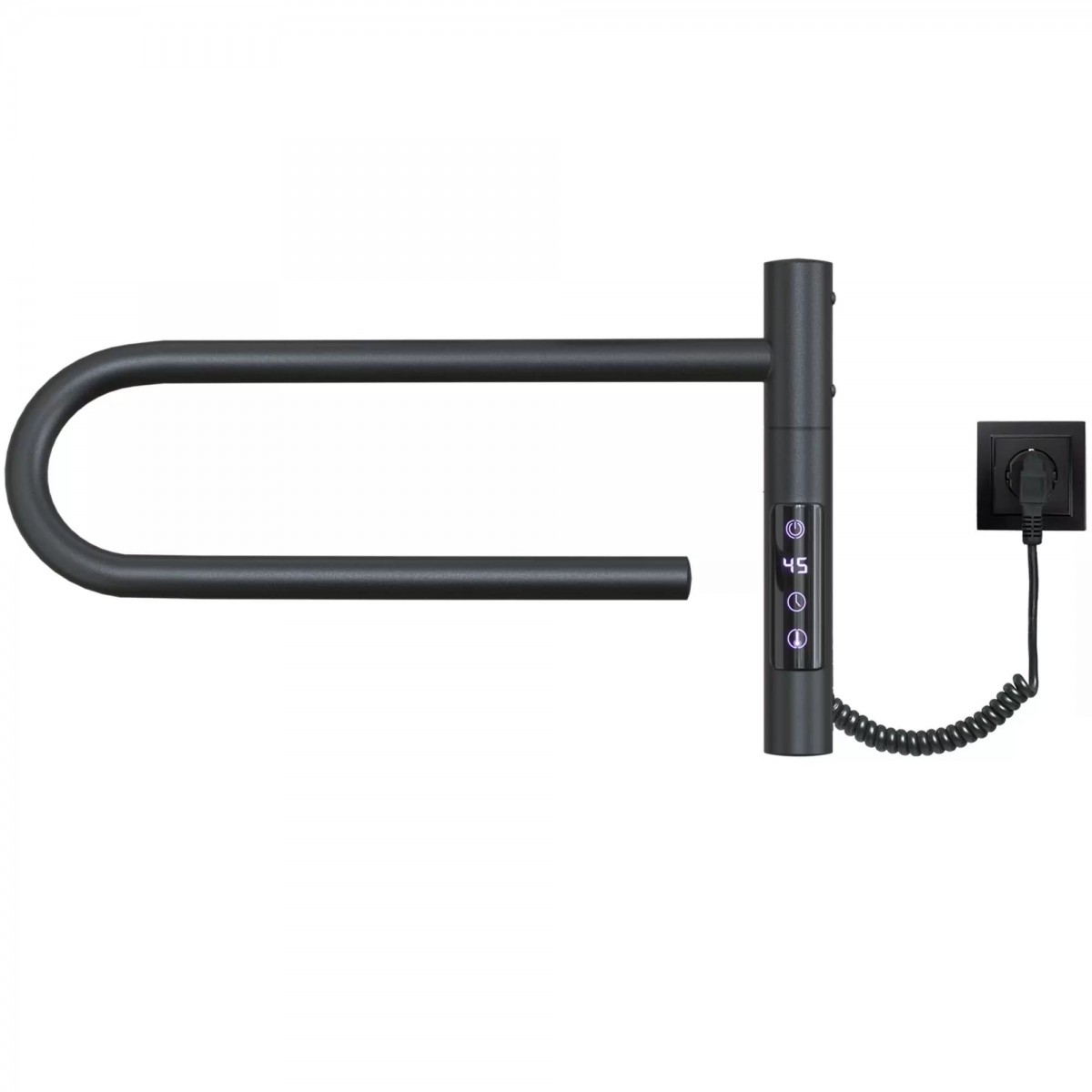 Полотенцесушитель электрический E2.L.39x25.R1.Timer.Smart GR Myap Black.CM1 Полотенцесушитель электрический E2.L.39x25.R1.Timer.Smart GR Myap Black.CM1