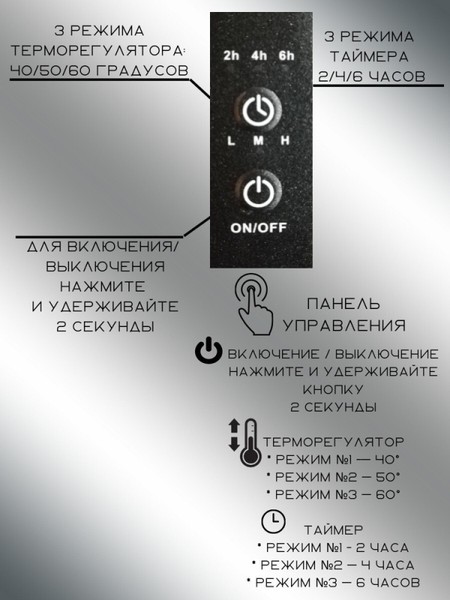 Полотенцесушитель электрический GRANULA Квадро 50x80 (терморегулятор с таймером слева, черный матовый) Полотенцесушитель электрический GRANULA Квадро 50x80 (терморегулятор с таймером слева, черный матовый)