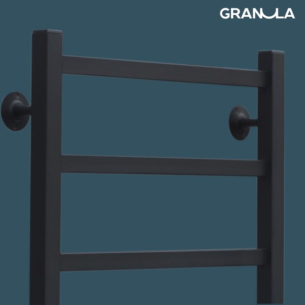 Полотенцесушитель электрический GRANULA Квадро 50x60 (терморегулятор с таймером слева, черный матовый) Полотенцесушитель электрический GRANULA Квадро 50x60 (терморегулятор с таймером слева, черный матовый)