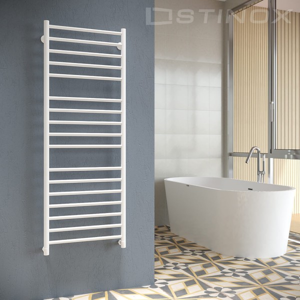Полотенцесушитель водяной Stinox Toscana Luxe 50x140 / tos140lral9003 (белый матовый) Полотенцесушитель водяной Stinox Toscana Luxe 50x140 / tos140lral9003 (белый матовый)
