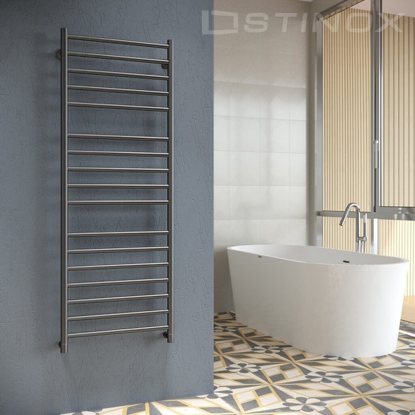 Полотенцесушитель водяной Stinox Toscana Luxe 40x140 / tos40140lral9005 (черный матовый) Полотенцесушитель водяной Stinox Toscana Luxe 40x140 / tos40140lral9005 (черный матовый)