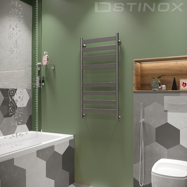 Полотенцесушитель водяной Stinox Napoli 50x100 / nap100ral9005-1 (черный матовый) Полотенцесушитель водяной Stinox Napoli 50x100 / nap100ral9005-1 (черный матовый)