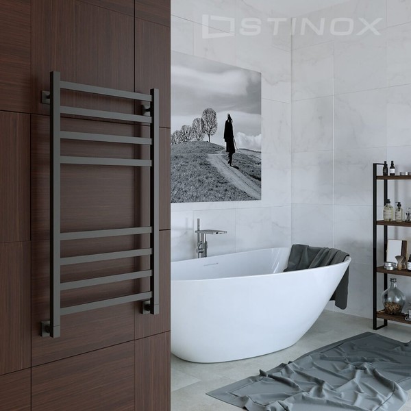 Полотенцесушитель водяной Stinox Prestige 50x100 / pr100pral9005 (черный матовый) Полотенцесушитель водяной Stinox Prestige 50x100 / pr100pral9005 (черный матовый)