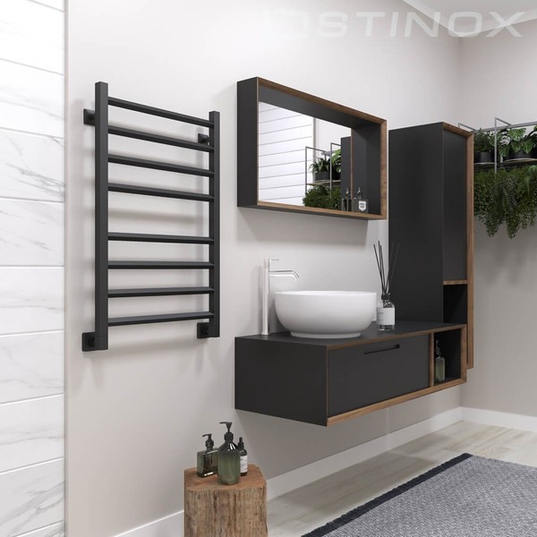 Полотенцесушитель водяной Stinox Sorento 50x80 / sor80ral9005 (черный) Полотенцесушитель водяной Stinox Sorento 50x80 / sor80ral9005 (черный)