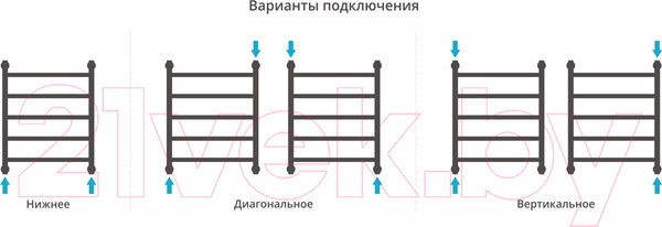 Полотенцесушитель водяной Сунержа Галант+ 60x50 / 31-0200-6050 Полотенцесушитель водяной Сунержа Галант+ 60x50 / 31-0200-6050