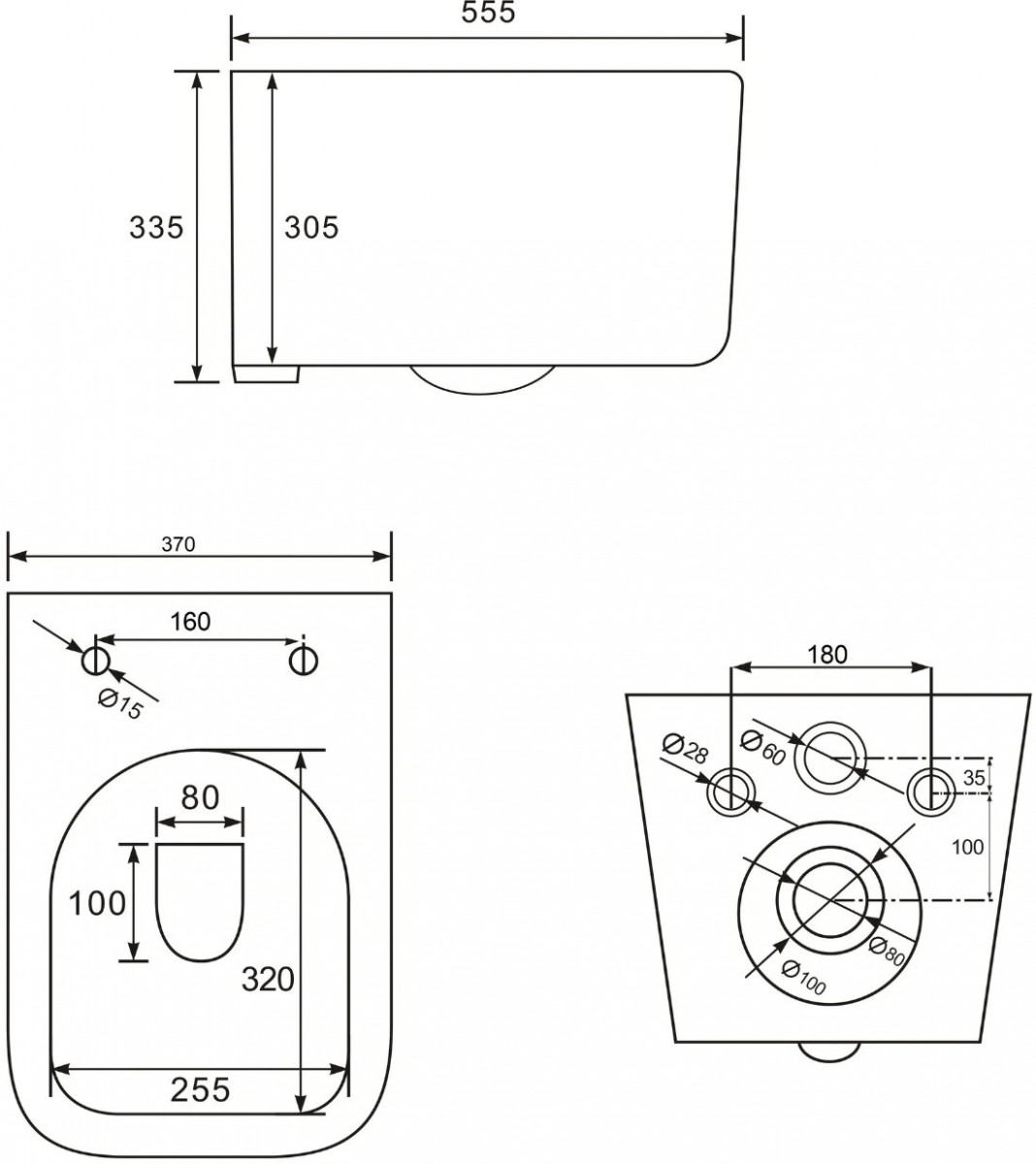 Унитаз подвесной Roxen Berg 530235-01 Rimless Soft Close NC Унитаз подвесной Roxen Berg 530235-01 Rimless Soft Close NC