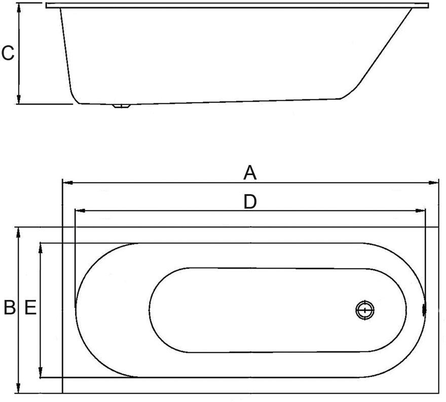 Ванна акриловая Alba Spa Supreme 170x75 Ванна акриловая Alba Spa Supreme 170x75