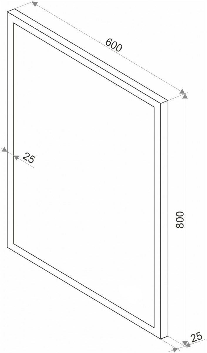 Зеркало Континент Sevilla LED 60x80 с подсветкой и сенсорным управлением Зеркало Континент Sevilla LED 60x80 с подсветкой и сенсорным управлением