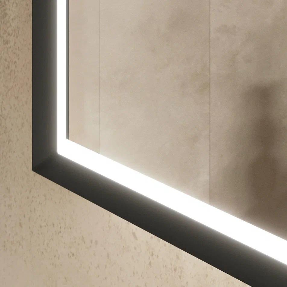 Зеркало Equil Forest LED 90x80 с подсветкой, черный Зеркало Equil Forest LED 90x80 с подсветкой, черный