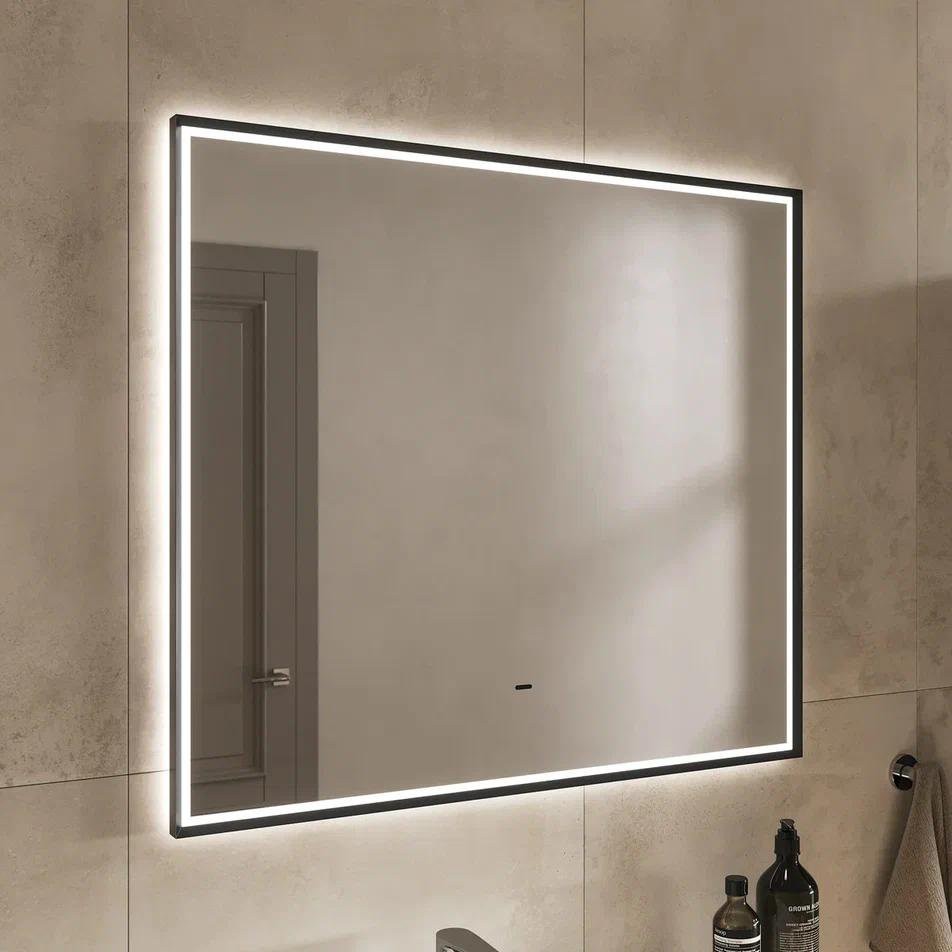 Зеркало Equil Forest LED 90x80 с подсветкой, черный Зеркало Equil Forest LED 90x80 с подсветкой, черный