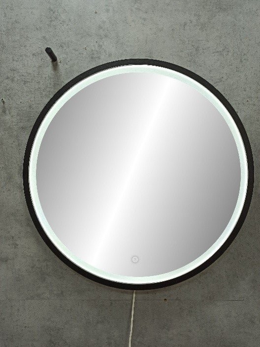 Зеркало Континент Style Black LED D600 с подсветкой и сенсорным управлением Зеркало Континент Style Black LED D600 с подсветкой и сенсорным управлением