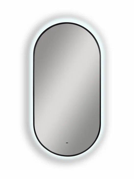Зеркало Континент Miaro Black LED 50x100 черное Зеркало Континент Miaro Black LED 50x100 черное