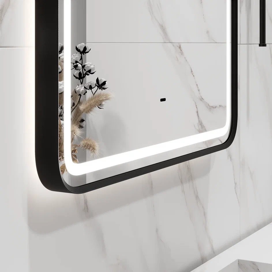 Зеркало Континент Aliro Black LED 60x80 черное Зеркало Континент Aliro Black LED 60x80 черное