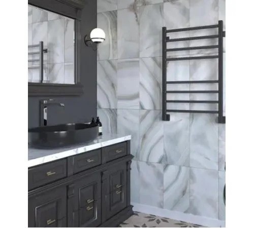 Полотенцесушитель водяной Stinox Quatro 50x80 / qu80 Ral 9005 (черный матовый) Полотенцесушитель водяной Stinox Quatro 50x80 / qu80 Ral 9005 (черный матовый)