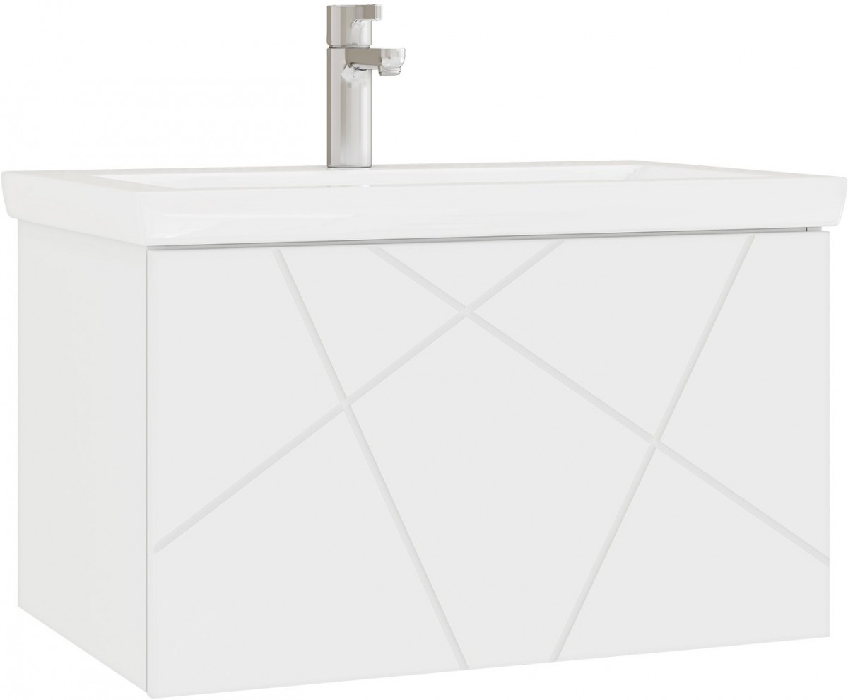 Тумба Vigo Geometry 700-0-1 под умывальник Como, белый Тумба Vigo Geometry 700-0-1 под умывальник Como, белый