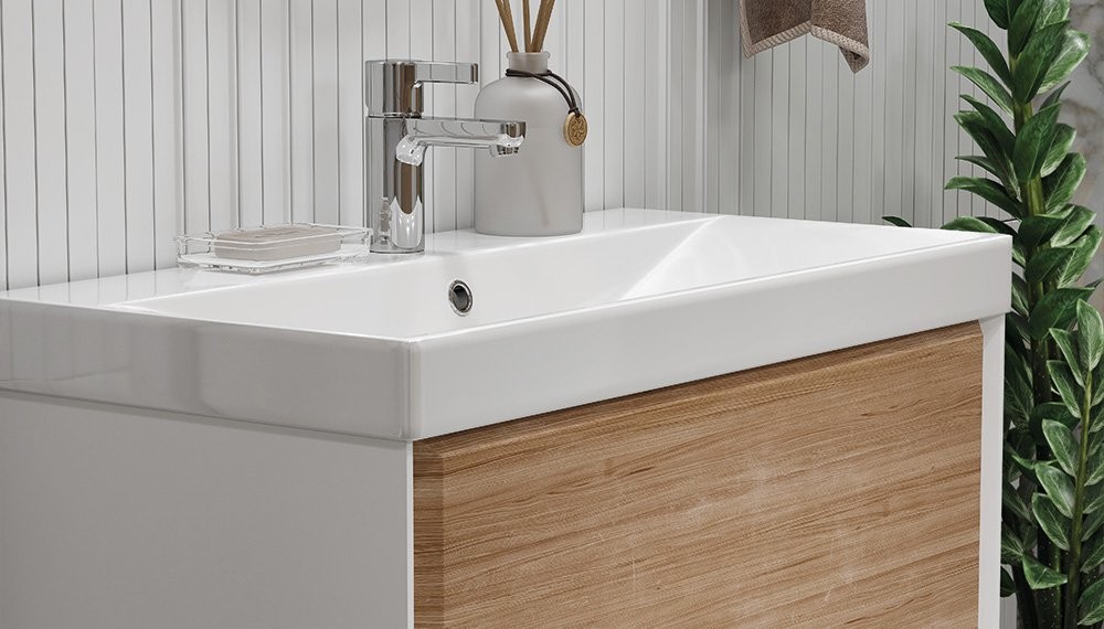 Тумба Velvex Gesso 800-0-2 под умывальник 9696 белый матовый/дуб сонома Тумба Velvex Gesso 800-0-2 под умывальник 9696 белый матовый/дуб сонома
