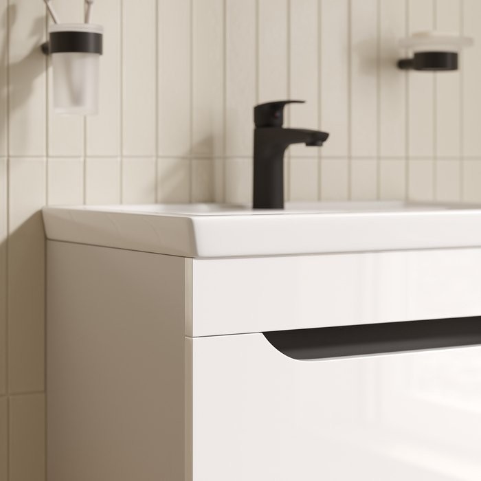 Тумба с умывальником Iddis Ray RAY60WFi95 60 белая Тумба с умывальником Iddis Ray RAY60WFi95 60 белая