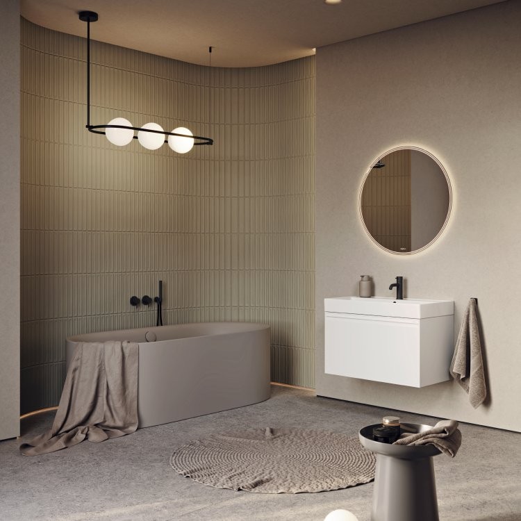 Тумба Aqwella Pure 100x45 с умывальником Вилис 100, белый Тумба Aqwella Pure 100x45 с умывальником Вилис 100, белый