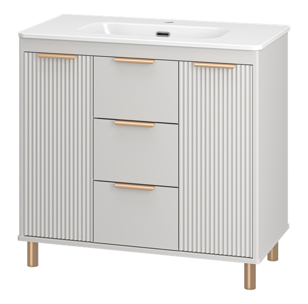 Тумба под умывальник Brevita Risacca Crema 90 / RIS-06090-0342Я (серый кашемир) Тумба под умывальник Brevita Risacca Crema 90 / RIS-06090-0342Я (серый кашемир)