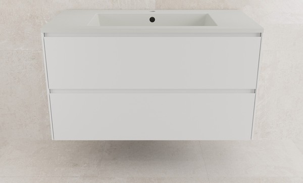Тумба с умывальником Symbolite Лима 100 Line Plus 2 ящика + Line 100x48 (подвесная, белый матовый/жасмин) Тумба с умывальником Symbolite Лима 100 Line Plus 2 ящика + Line 100x48 (подвесная, белый матовый/жасмин)
