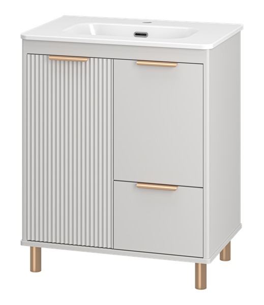 Тумба с умывальником Brevita Risacca Crema 70 / RIS-06070-0342Я+B-OND070-01 (серый кашемир) Тумба с умывальником Brevita Risacca Crema 70 / RIS-06070-0342Я+B-OND070-01 (серый кашемир)