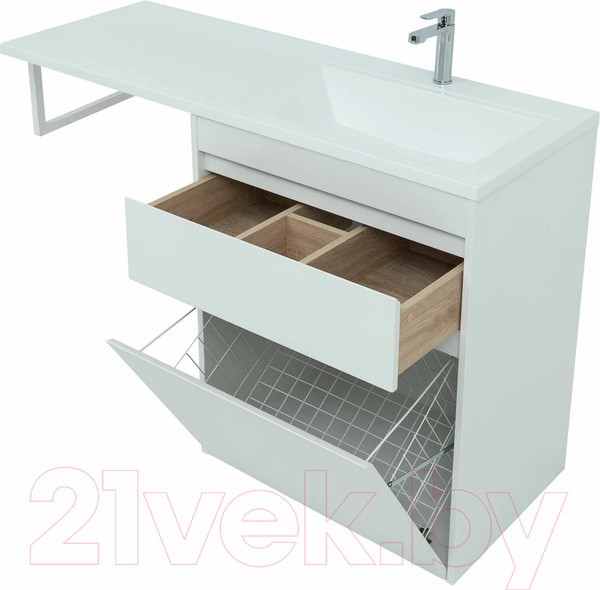 Тумба с умывальником Aquanet Токио 130 R / 239303 Тумба с умывальником Aquanet Токио 130 R / 239303