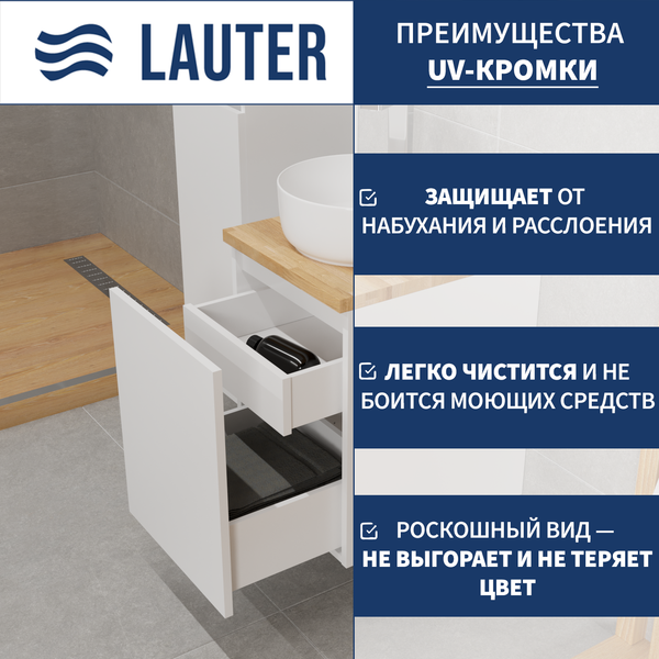 Тумба под умывальник Lauter Mia 40 (белый глянец, без столешницы) Тумба под умывальник Lauter Mia 40 (белый глянец, без столешницы)