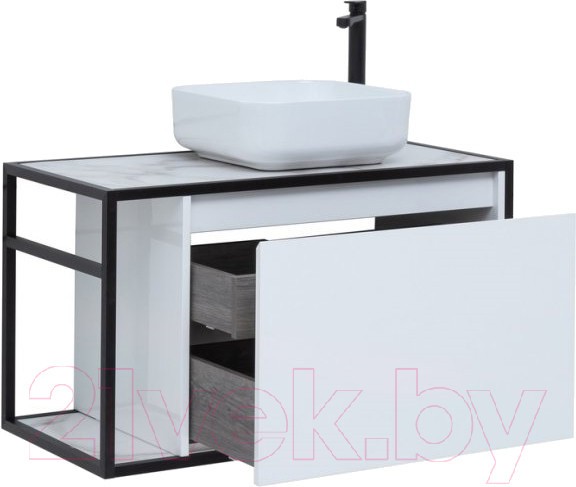 Тумба под умывальник Aquanet Nova Lite Loft 90 R / 261651 (белый глянец) Тумба под умывальник Aquanet Nova Lite Loft 90 R / 261651 (белый глянец)