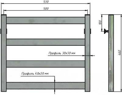 Полотенцесушитель водяной Stinox Verona 50x50 / ver50 Ral 9005 (черный матовый) Полотенцесушитель водяной Stinox Verona 50x50 / ver50 Ral 9005 (черный матовый)