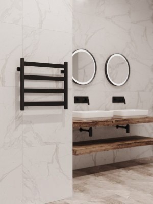 Полотенцесушитель водяной Stinox Verona 50x50 / ver50 Ral 9005 (черный матовый) Полотенцесушитель водяной Stinox Verona 50x50 / ver50 Ral 9005 (черный матовый)