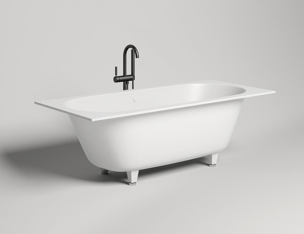 Ванна из искусственного камня Salini Axis Kit S-Sense 103511M 180x80 белый матовый Ванна из искусственного камня Salini Axis Kit S-Sense 103511M 180x80 белый матовый