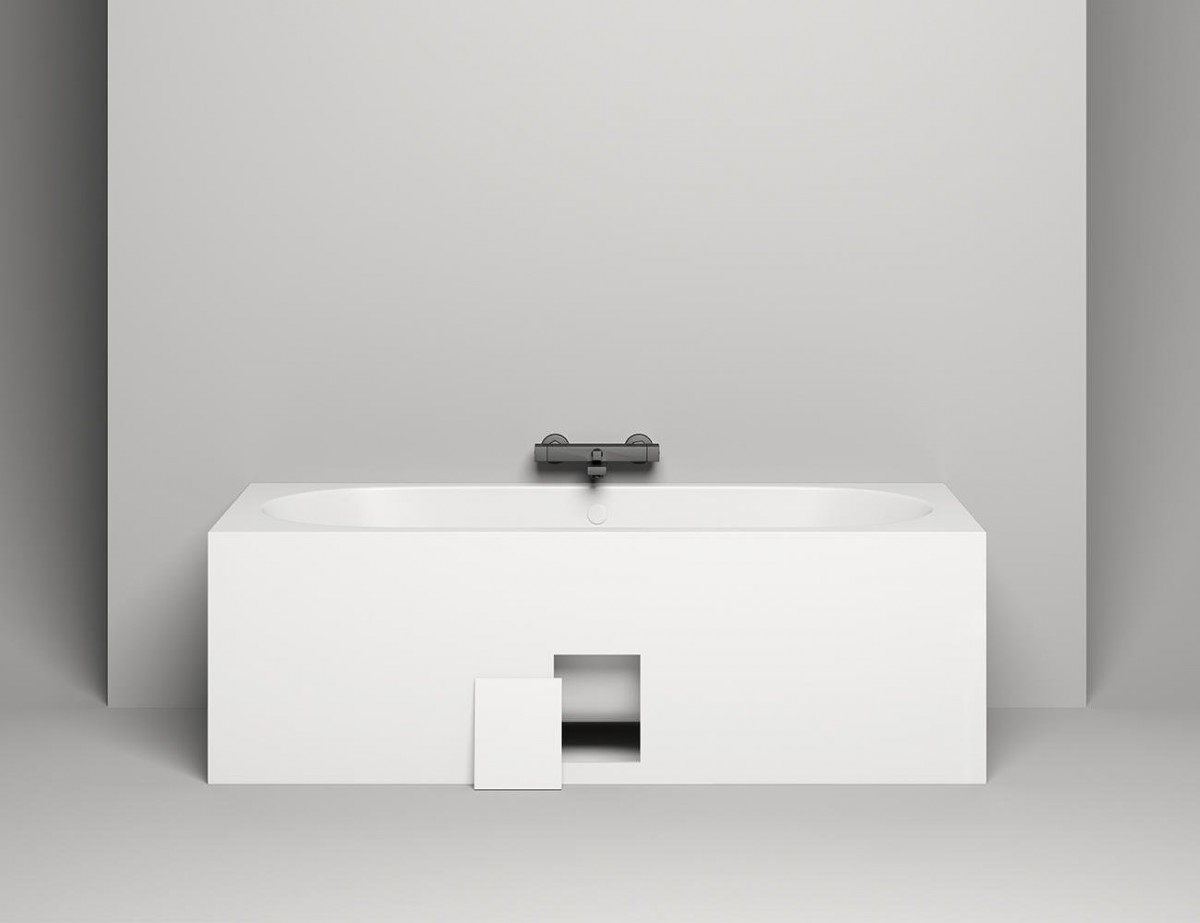 Ванна из искусственного камня Salini Axis Kit S-Sense 103511M 180x80 белый матовый Ванна из искусственного камня Salini Axis Kit S-Sense 103511M 180x80 белый матовый