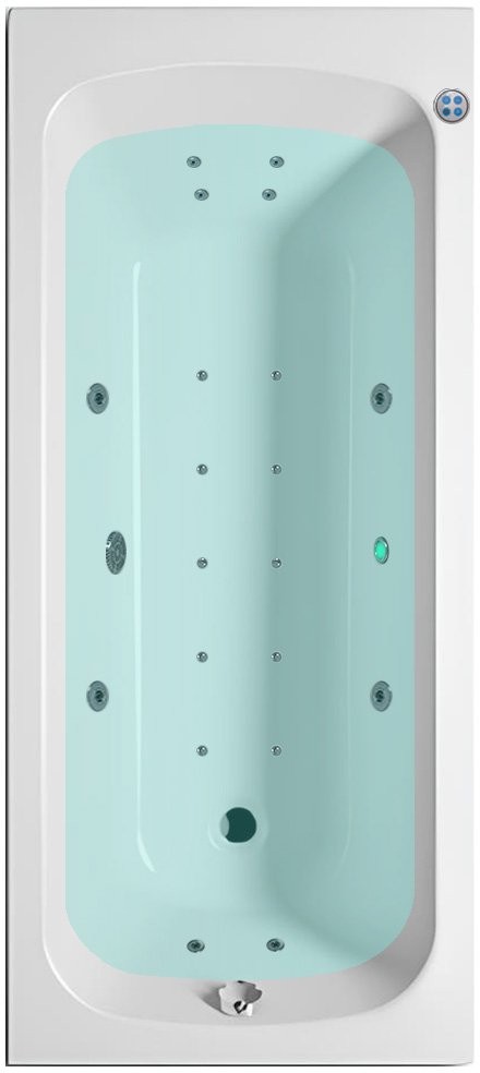 Ванна акриловая Riho Dola 180x80 с гидромассажем Prime 1, белая Ванна акриловая Riho Dola 180x80 с гидромассажем Prime 1, белая