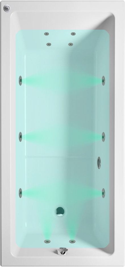 Ванна акриловая Riho Lusso Plus 170x80 с подсветкой и гидромассажем Ванна акриловая Riho Lusso Plus 170x80 с подсветкой и гидромассажем