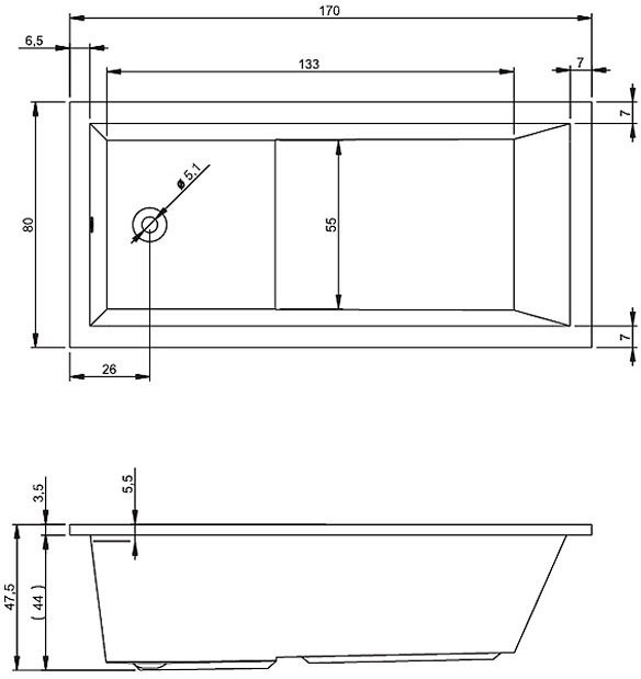 Ванна акриловая Riho Lusso Plus 170x80 с подсветкой и гидромассажем Ванна акриловая Riho Lusso Plus 170x80 с подсветкой и гидромассажем