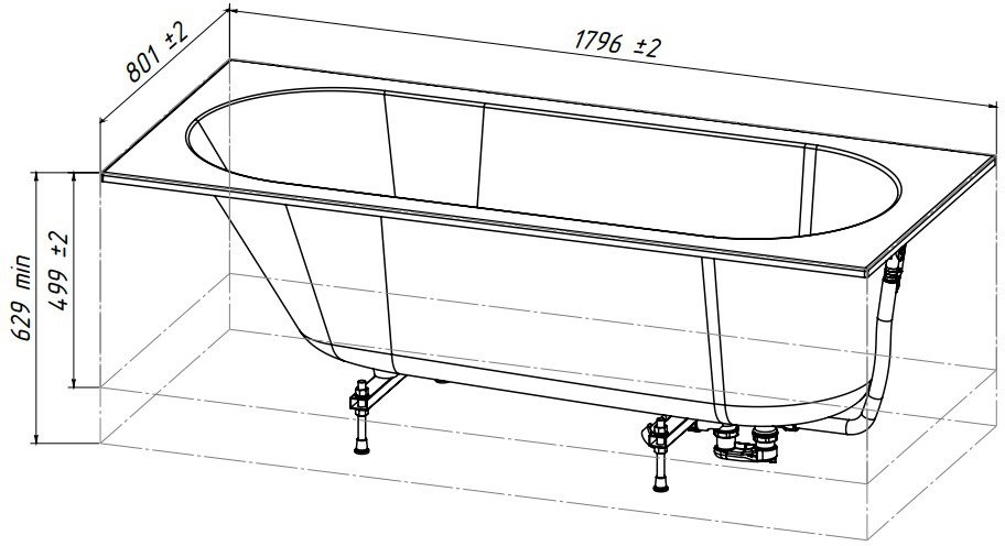 Ванна из искусственного мрамора Белюкс Борнео 180x80 белая матовая Ванна из искусственного мрамора Белюкс Борнео 180x80 белая матовая
