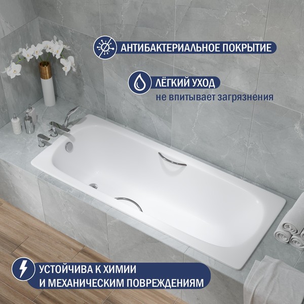 Ванна стальная Lauter Orra Star 170 / 21XST170 Ванна стальная Lauter Orra Star 170 / 21XST170