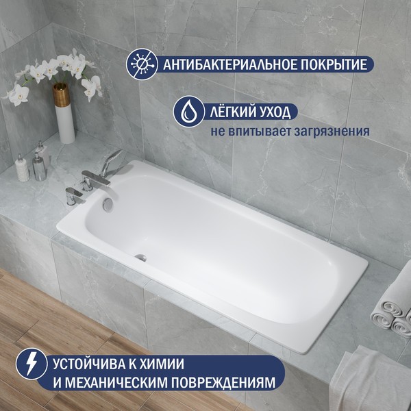 Ванна стальная Lauter Axel 140 / 21B1140 Ванна стальная Lauter Axel 140 / 21B1140
