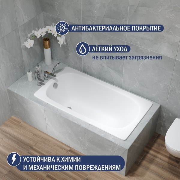 Ванна стальная Lauter Axel 130 / 21B1130 Ванна стальная Lauter Axel 130 / 21B1130