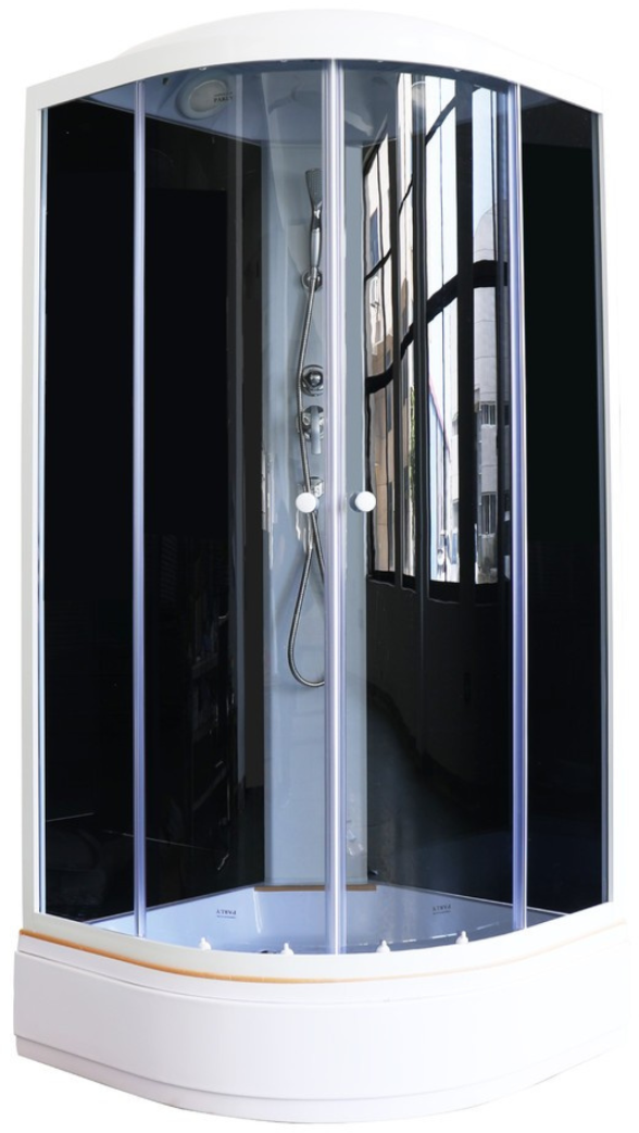Душевая кабина Parly Classic Эконом ECM921 90x90 тонированное стекло / черные стенки Душевая кабина Parly Classic Эконом ECM921 90x90 тонированное стекло / черные стенки