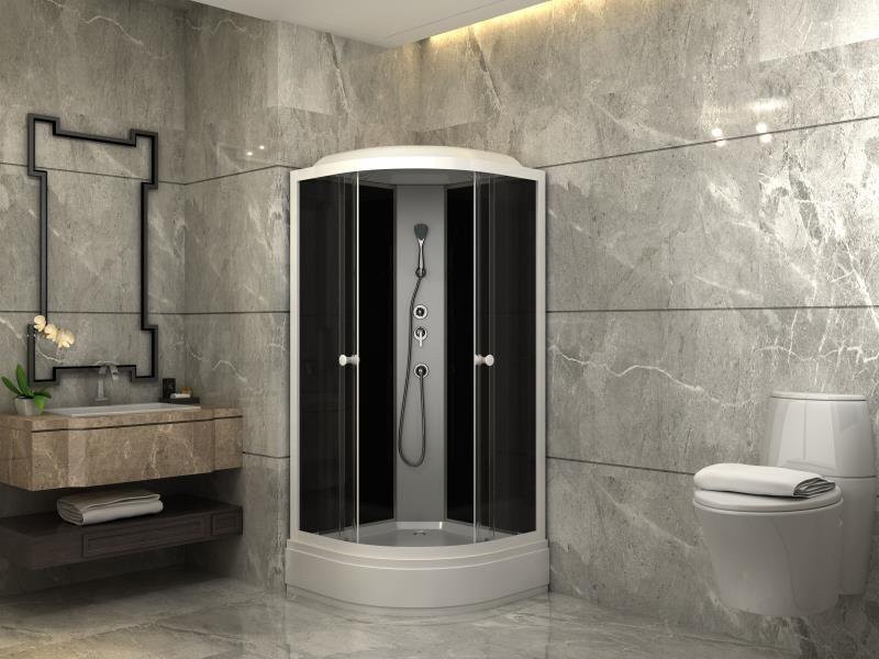 Душевая кабина Parly Classic Эконом ECM921 90x90 тонированное стекло / черные стенки Душевая кабина Parly Classic Эконом ECM921 90x90 тонированное стекло / черные стенки