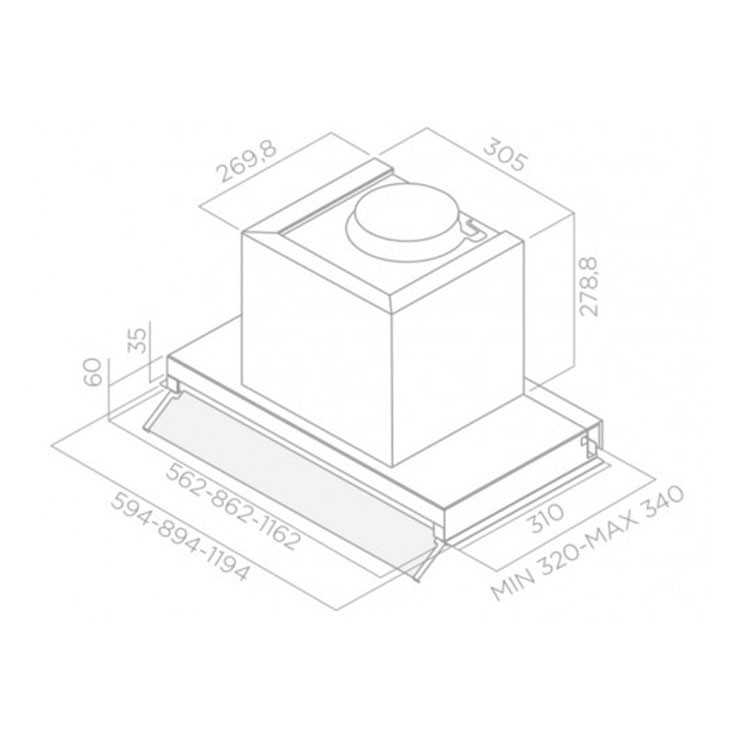 Вытяжка Elica BOX IN PLUS IXGL/A/60 Вытяжка Elica BOX IN PLUS IXGL/A/60