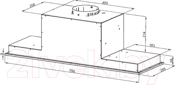 Скрытая вытяжка Korting KHI 9777 GN Скрытая вытяжка Korting KHI 9777 GN
