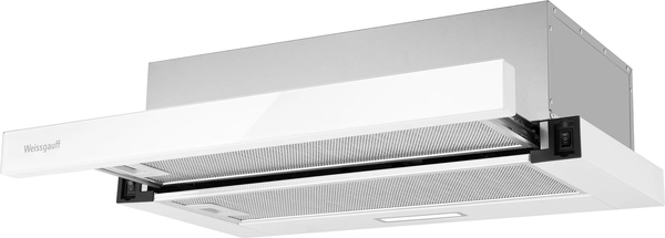 Телескопическая вытяжка Weissgauff TEL 600 2M (White Glass) Телескопическая вытяжка Weissgauff TEL 600 2M (White Glass)