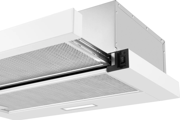 Телескопическая вытяжка Weissgauff TEL 600 2M (White Glass) Телескопическая вытяжка Weissgauff TEL 600 2M (White Glass)